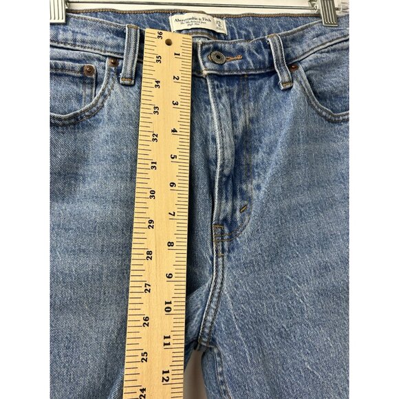 Abercrombie & Fitch Women’s 29/8 The 90s Relaxed High Rise Jeans Bootcut Leg - Picture 8 of 16